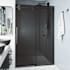 Vigo Elan 74" High x 72" Wide Sliding Frameless Shower Door with Tinted Glass Matte Black