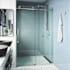 Vigo Elan Cass 76" High x 64" Wide Sliding Frameless Shower Door with Clear Glass Chrome