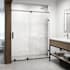 Vigo Ryland 73" High x 60" Wide Sliding Frameless Shower Door with Clear Glass Matte Black