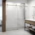 Vigo Hamilton 78" High x 60" Wide Sliding Frameless Shower Door with Clear Glass Matte Brushed Gold