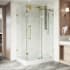 Vigo Winslow 80" High x 48" Wide x 36" Deep Sliding Frameless Shower Enclosure with Clear Glass Matte Brushed Gold