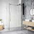 Vigo Elan E-Class 76" High x 46" Wide x 35" Deep Hinged Frameless Shower Enclosure with Clear Glass Chrome
