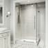 Vigo Elan E-Class 82" High x 48" Wide x 36" Deep Hinged Frameless Shower Enclosure with Clear Glass Chrome