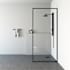 Vigo Meridian 74" High x 34" Wide Shower Screen Framed Shower Door with Clear Glass Matte Black