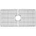Vigo Silicone Grid 29-1/2" L x 14-9/16" W Silicone Basin Rack for 33" Single Bowl Kitchen Sink Gray