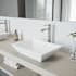 Vigo Vinca 18" Rectangular Stone Composite Vessel Bathroom Sink with 1.2 GPM 13" Deck Mounted Bathroom Faucet and Pop-Up Drain Assembly PVD Brushed Nickel