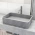 Vigo Cadman 21" Rectangular Concrete Vessel Bathroom Sink with 1.2 GPM 12" Deck Mounted Bathroom Faucet and Pop-Up Drain Assembly Brushed Nickel
