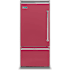 Viking 36 Inch Wide 20.4 Cu. Ft. Built-In Bottom Mount Refrigerator with ProChill Temperature Management and Left Door Swing Valentine