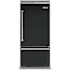 Viking 36 Inch Wide 20.4 Cu. Ft. Built-In Bottom Mount Refrigerator with ProChill Temperature Management and Right Door Swing Antique Bronze