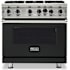 Viking 5 Series 36 Inch Wide 5.1 Cu. Ft. Free Standing Open Burner Liquid Propane Range - Liquid Propane Antique Bronze
