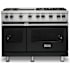 Viking 48 Inch Wide 5.07 Cu. Ft. Free Standing Natural Gas Range with VariSimmer Functionality and SureSpark Ignition System Antique Bronze