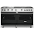 Viking 60 Inch Wide 5.07 Cu. Ft. Free Standing Natural Gas Range with TruGlide Full Extension Rack and ProFlow Convection Air Baffle Antique Bronze