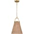 Visual Comfort Whitby 13" Wide Pendant Burnished Brass