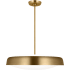 Visual Comfort Draper 3 Light 22" Wide Pendant Burnished Brass