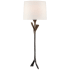 Visual Comfort Fliana 24" Tail Sconce in with Linen Shade by AERIN Aged Iron