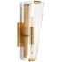 Visual Comfort Alpine 16" Single Sconce by AERIN Hand Rubbed Antique Brass / Clear Glass