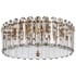 Visual Comfort Bonnington 25" Large Flush Mount with Crystal by AERIN Hand Rubbed Antique Brass