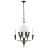 Visual Comfort Aiden 25" Small Chandelier by Chapman & Myers Aged Iron