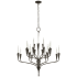 Visual Comfort Aiden 40" Large Chandelier by Chapman & Myers Aged Iron