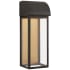 Visual Comfort Edgemont 18" LED Wall Sconce in Bronze with Clear Glass by Chapman & Myers Bronze