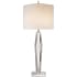 Visual Comfort Castle Peak 34" Narrow Table Lamp in Crystal with Cream Linen Shade by kate  spade NEW YORK Crystal