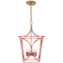 Visual Comfort Cavanagh 23" Small Lantern by kate spade NEW YORK Coral / Gild