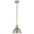 Visual Comfort Hicks 9" Small Pendant with Acrylic Diffuser by Thomas O'Brien Antique Nickel