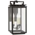 Visual Comfort Cheshire 16" Small Bracketed Wall Lantern in Aged Iron with Clear Glass by Chapman & Myers Aged Iron
