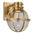 Visual Comfort Gracie 9" Single LED Sconce with Clear Glass by Chapman & Myers Antique Burnished Brass / Clear Glass