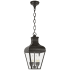 Visual Comfort Fremont 20" Small Hanging Lantern in French Rust with Clear Glass by Chapman & Myers French Rust