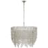 Visual Comfort Milazzo 29" Medium Crystal Waterfall Chandelier by Julie Neill Burnished Silver Leaf / Crystal