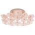 Visual Comfort Leighton 20" Medium Flush Mount with Tinted Glass by kate spade NEW YORK Polished Nickel / Blush Tinted Glass