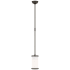 Visual Comfort Calliope 10" Mini Pendant with White Glass by Thomas O'Brien Bronze