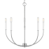 Visual Comfort Greenwich 5 Light 24" Wide Chandelier Brushed Nickel