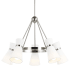 Visual Comfort Clark 5 Light 29" Wide Ring Chandelier Brushed Nickel