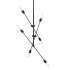 Visual Comfort Axis 6 Light 40" Wide Abstract Sputnik Chandelier Midnight Black