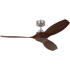 Visual Comfort Collins 52" 3 Blade Indoor Ceiling Fan Brushed Steel