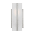 Visual Comfort Dex 10" Tall LED Bathroom Sconce with Frosted Glass Shade Brushed Nickel