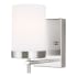 Visual Comfort Zire 8" Tall Bathroom Sconce Brushed Nickel