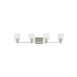 Visual Comfort Fullton 4 Light 35" Wide LED Vanity Light with Clear Glass Shades Brushed Nickel
