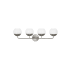 Visual Comfort Alvin 4 Light 33" Wide Vanity Light with Frosted Glass Shades Brushed Nickel