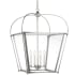 Visual Comfort Charleston 4 Light 21" Wide Taper Candle Pendant Antique Brushed Nickel