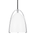 Visual Comfort Norman 6" Wide Mini Pendant with Matte White Shade Chrome