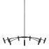 Visual Comfort Aerial 18 Light 35" Wide LED Chandelier Matte Black / 3000K