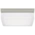 Visual Comfort Boxie Single Light 9" Wide LED Flush Mount Square Ceiling Fixture / Wall Sconce Satin Nickel