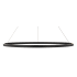 Visual Comfort Fiama 48" Wide LED Ring Chandelier Matte Black