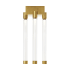 Visual Comfort Phobos 4 Light 6" Wide LED Flush Mount Ceiling Fixture - 277 Natural Brass