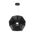 Visual Comfort Hex Suspension 36" Wide Integrated LED Chandelier Black / Black / 3000K