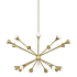 Visual Comfort Lody 18 Light 31" Wide LED Chandelier Aged Brass / 3000K