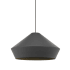 Visual Comfort Brummel LED Pendant with Shade Antique Bronze / Charcoal Gray Shade